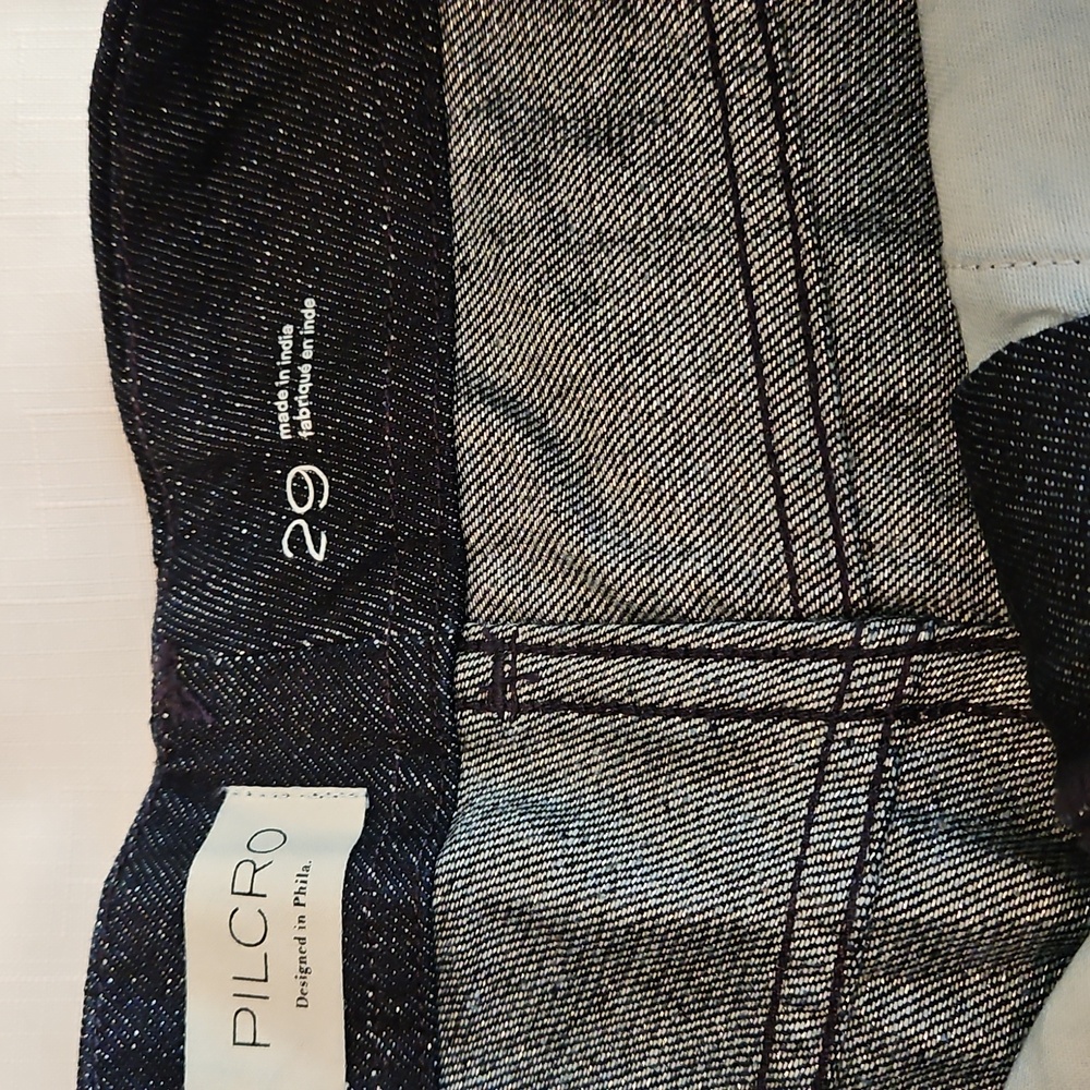 Anthropologie Adi Mid-Rise Frayed Relaxed Flare Pants by Pilcro: Sparkle Edition - Picture 8 of 8